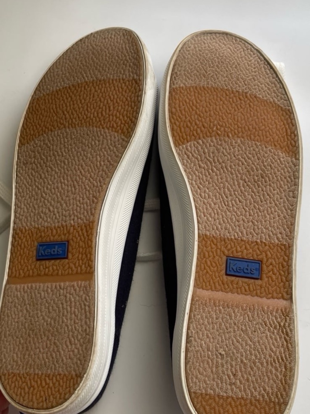 Keds Navy Canvas Sneakers with White Laces - Picture 5 of 5